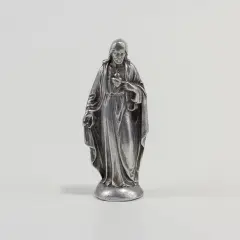 Metalowa figurka Jezusa z Sercem. Czy grzechy zapomniane są odpuszczone?